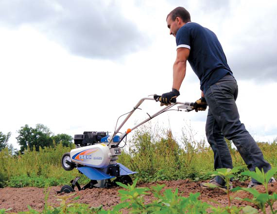 Motobineuses 6 fraises ISEKI SA150 en situation