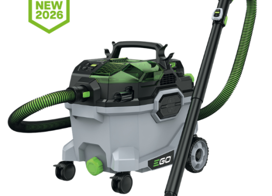 Photo de l'aspirateur seul, avec une indication au dessus que c'est une nouveauté 2026